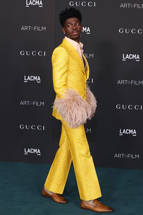 lil nas x gucci suit|LACMA Art + Film Gala: Lil Nas X in Gucci .